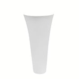 Samostoječi  keramični umivalnik SAT Fusion v beli barvi s premerom 42,5 cm in višino 95 cm.