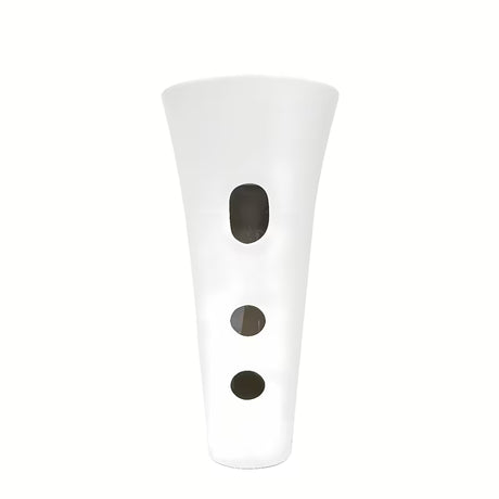 Samostoječi  keramični umivalnik SAT Fusion v beli barvi s premerom 42,5 cm in višino 95 cm.