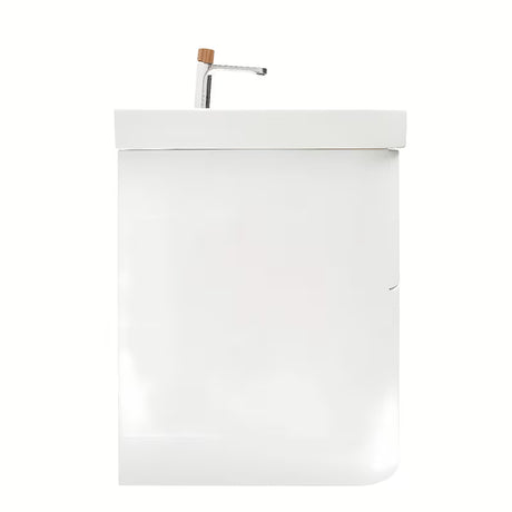 Viseča omarica z umivalnikom SAT Fusion 97,5x53x45 cm v mat beli z armaturo brez odtoka