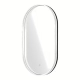 Ovalno LED ogledalo SAT Fusion 54x94 cm z osvetljenim prosojnim okvirjem in senzorskim upravljanjem