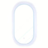 Ovalno LED ogledalo SAT Fusion 54x94 cm z osvetljenim prosojnim okvirjem in senzorskim upravljanjem