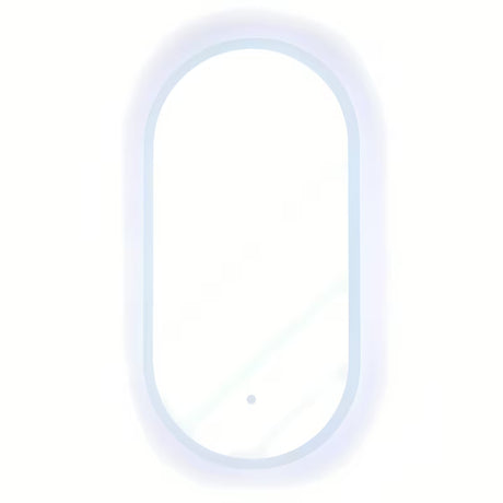 Ovalno LED ogledalo SAT Fusion 54x94 cm z osvetljenim prosojnim okvirjem in senzorskim upravljanjem