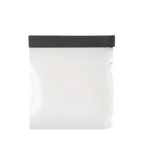 Viseča ormarić s keramičkim umivaonikom SAT Fusion u mat bijeloj boji z vtičnico i zaobljenim rubovima.