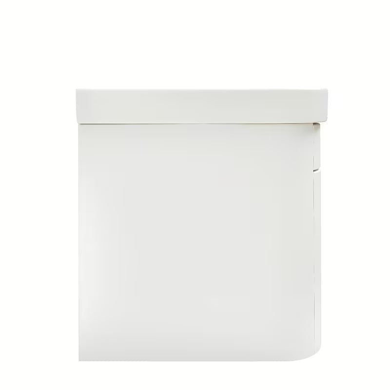 Viseča kopalniška omarica SAT Fusion s keramičkim umivaonikom u mat bijeloj izvedbi