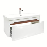 Viseča omarica z umivalnikom SAT Fusion u mat bijeloj izvedbi sa zaobljenim kutovima