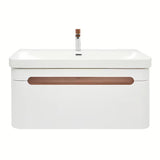 Viseča omarica z umivalnikom SAT Fusion u mat bijeloj izvedbi sa zaobljenim kutovima