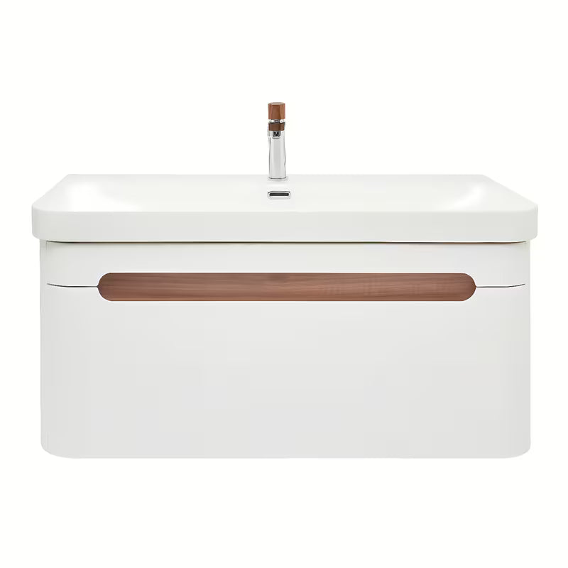 Viseča omarica z umivalnikom SAT Fusion u mat bijeloj izvedbi sa zaobljenim kutovima