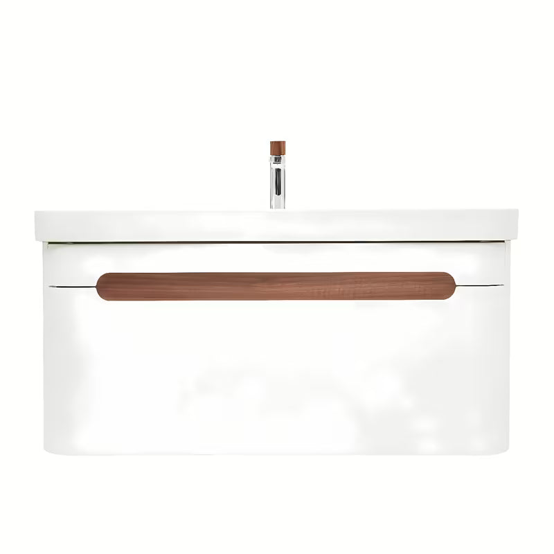 Viseča omarica z umivalnikom SAT Fusion u mat bijeloj izvedbi sa zaobljenim kutovima