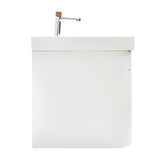 Viseča omarica z umivalnikom SAT Fusion u mat bijeloj izvedbi sa zaobljenim kutovima