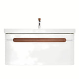 Viseča kopalniška omarica SAT Fusion z umivalnikom u mat bijeloj boji sa zaobljenim kutovima