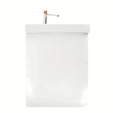 Viseča omarica z umivalnikom SAT Fusion 97,5x53x45 cm u mat bijeloj boji z armaturo brez odtoka