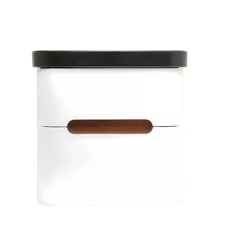 Viseča omarica z umivalnikom SAT Fusion 57,5x53x45 cm u mat bijeloj boji s mat crnim umivaonikom.