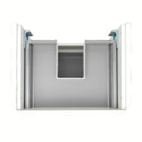 Viseča ormarić s namještajskim umivaonikom SAT Fusion u mat bijeloj boji s dvije ladice