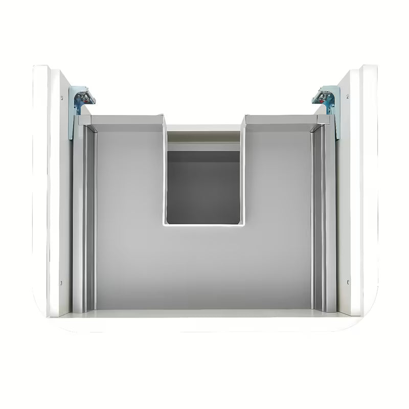 Viseča ormarić s namještajskim umivaonikom SAT Fusion u mat bijeloj boji s dvije ladice