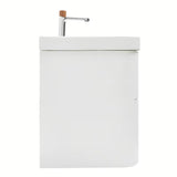 Viseča kopalniška omarica SAT Fusion s keramičkim umivaonikom u mat bijeloj izvedbi