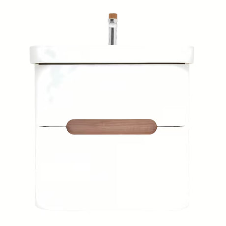 Viseča omarica z umivalnikom SAT Fusion u mat bijeloj boji s dvije ladice