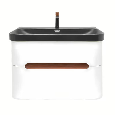 Viseča kopalniška omarica SAT Fusion z umivalnikom u mat bijeloj izvedbi sa zaobljenim kutovima