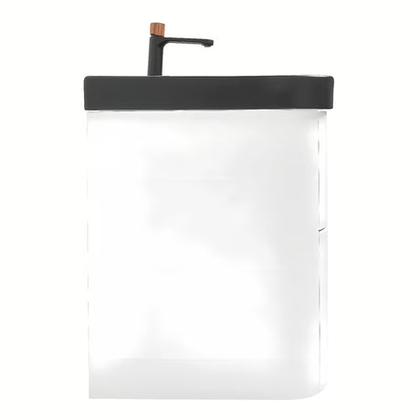 Viseča kopalniška omarica SAT Fusion z umivalnikom u mat bijeloj izvedbi sa zaobljenim kutovima