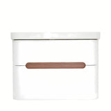 Viseča kopalniška omarica SAT Fusion s keramičkim umivaonikom u mat bijeloj izvedbi