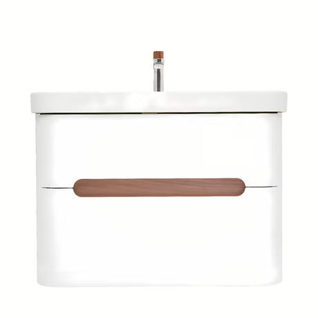 Viseča omarica z umivalnikom SAT Fusion u mat bijeloj boji s dvije ladice