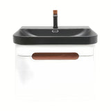 Viseča omarica z umivalnikom SAT Fusion u mat bijeloj boji sa zaobljenim rubovima i ladicom