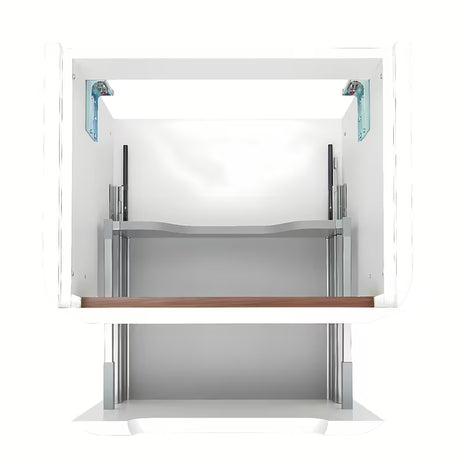 Viseča ormarić s keramičkim umivaonikom SAT Fusion u mat bijeloj izvedbi