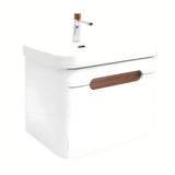 Viseča omarica z umivalnikom SAT Fusion u mat bijeloj izvedbi sa zaobljenim rubovima