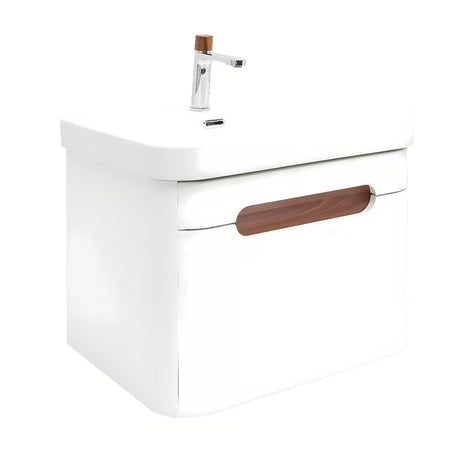 Viseča omarica z umivalnikom SAT Fusion u mat bijeloj izvedbi sa zaobljenim rubovima