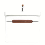 Viseča omarica z umivalnikom SAT Fusion u mat bijeloj izvedbi sa zaobljenim rubovima