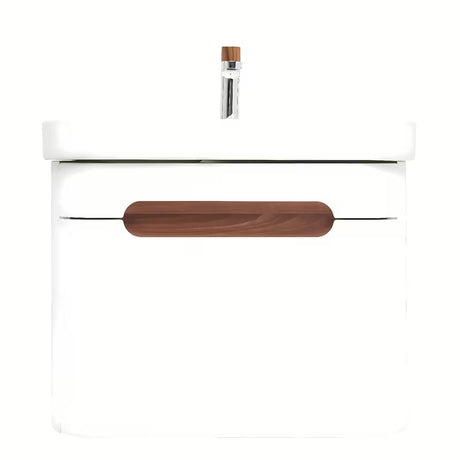 Viseča omarica z umivalnikom SAT Fusion u mat bijeloj izvedbi sa zaobljenim rubovima