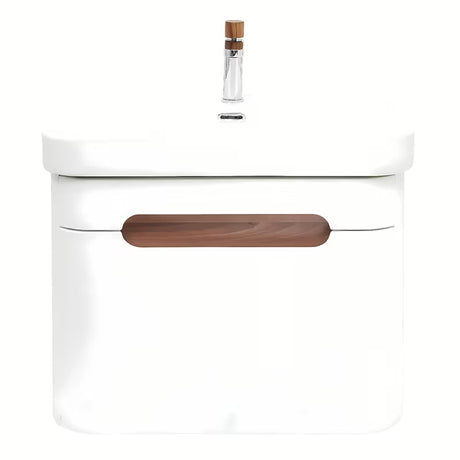 Viseča omarica z umivalnikom SAT Fusion u mat bijeloj izvedbi sa zaobljenim rubovima