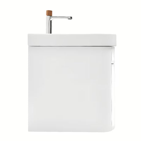 Viseča omarica z umivalnikom SAT Fusion u mat bijeloj izvedbi sa zaobljenim rubovima