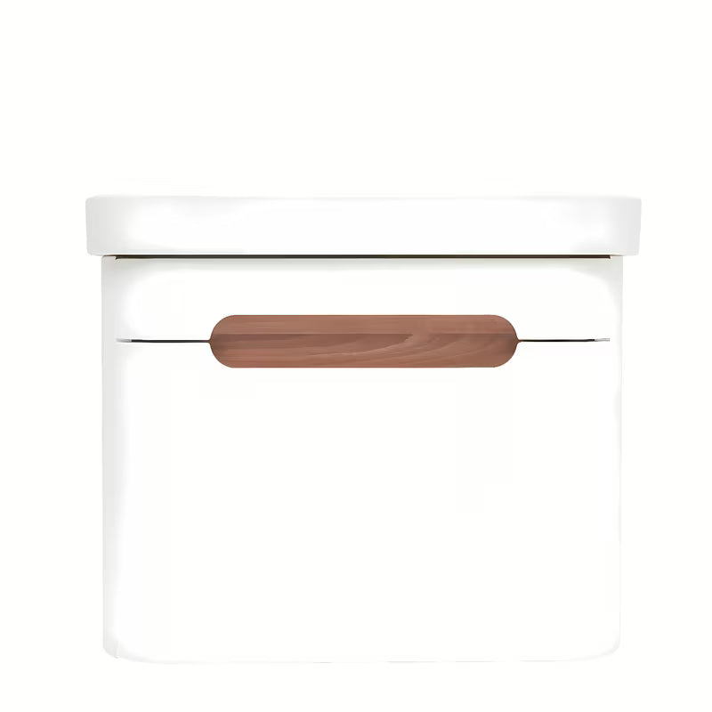 Viseča kopalniška omarica SAT Fusion s keramičkim umivaonikom u mat bijeloj boji