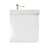 Viseča kopalniška omarica SAT Fusion s keramičkim umivaonikom u mat bijeloj izvedbi