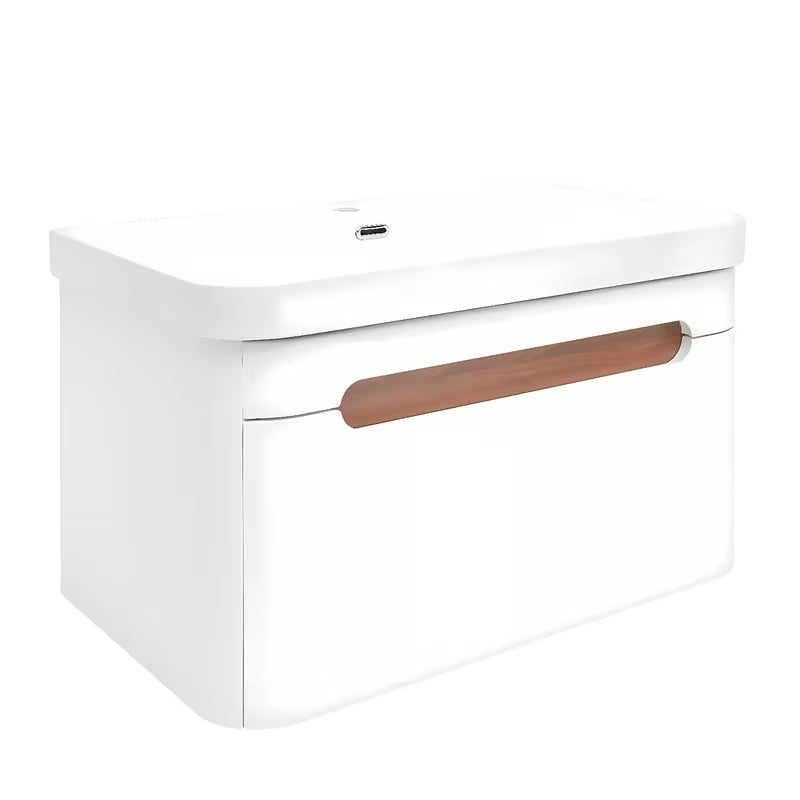 Viseča omarica z umivalnikom SAT Fusion u mat bijeloj boji sa zaobljenim kutovima