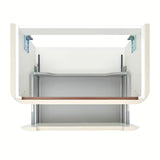 Viseča omarica z umivalnikom SAT Fusion u mat bijeloj boji sa zaobljenim kutovima