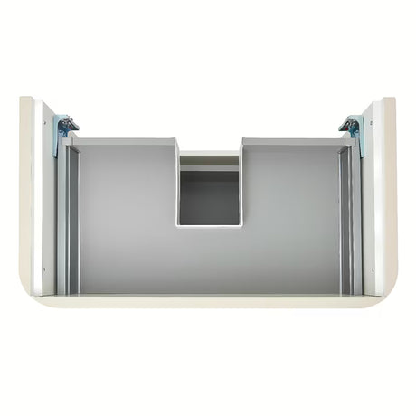 Viseča omarica z umivalnikom SAT Fusion u mat pješčano bež boji s dvije ladice