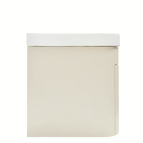 Viseča kopalniška omarica SAT Fusion s keramičkim umivaonikom u mat pješčano bež boji