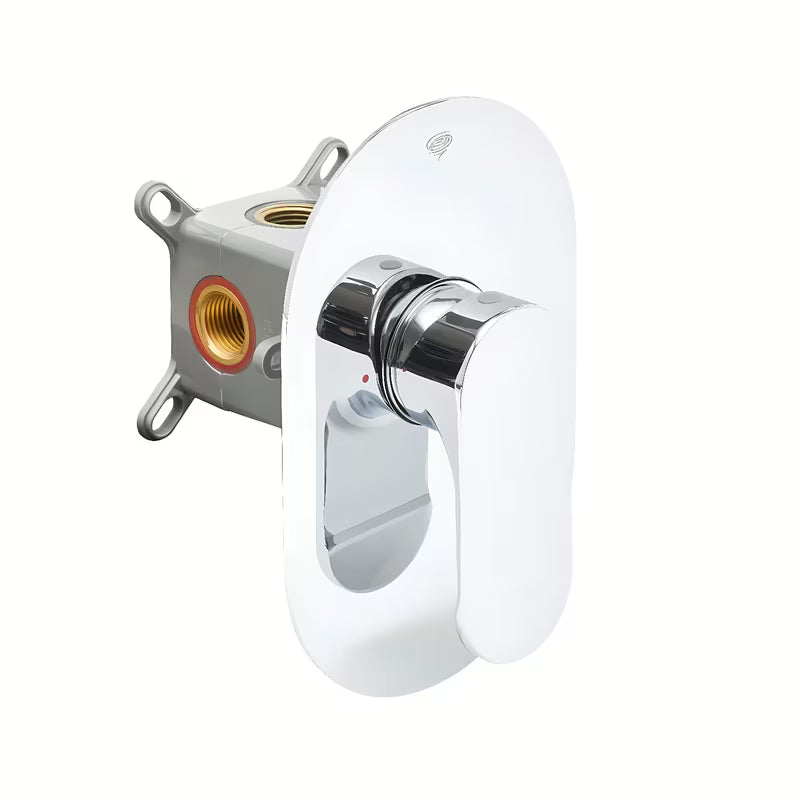 Podometna enoročna armatura za tuš SAT Fusion u kromiranoj izvedbi pro čist minimalistički izgled kupaonice.