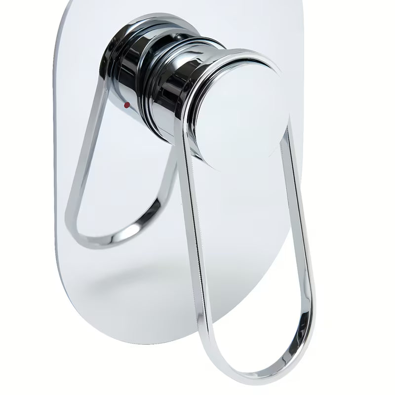 Podometna enoročna armatura za tuš SAT Fusion u krom izvedbi pro modernu tuš kabina