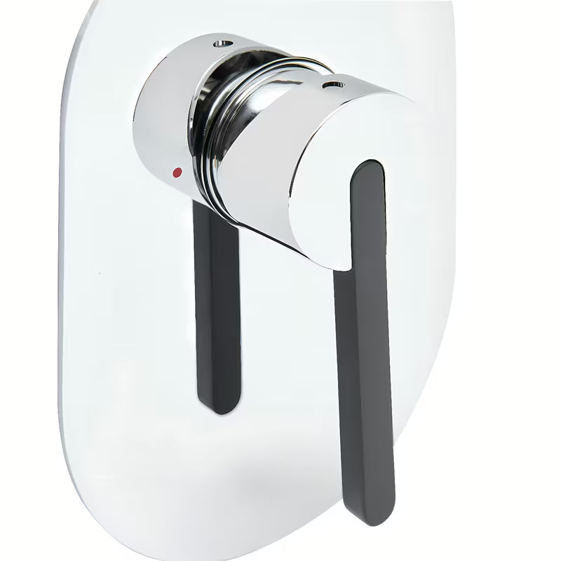 Podometna enoročna armatura za tuš SAT Fusion u krom izvedbi s minimalističkim dizajnom