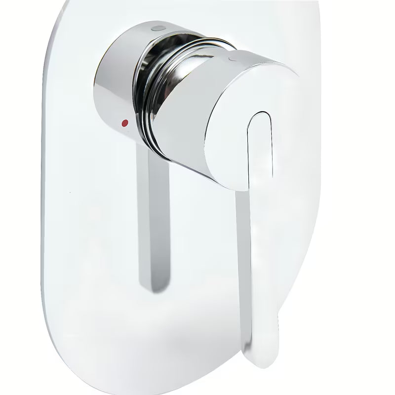 Podometna enoročna armatura za tuš SAT Fusion u krom izvedbi pro modernu kupaonicu