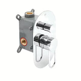 Podometna tuš i armatura za kad SAT Fusion u sjajnom kromu s ručicom