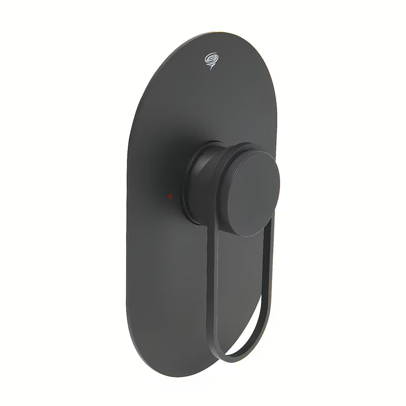 Podometna enoročna armatura za tuš SAT Fusion u mat crnoj boji pro modernu kupaonicu.