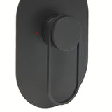 Podometna enoročna armatura za tuš SAT Fusion u mat crnoj boji pro modernu kupaonicu.