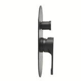 Podometna enoročna tuš i armatura za kad SAT Fusion u mat crnoj boji s podžbuknim tijelom