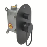 Podometna enoročna tuš i armatura za kad SAT Fusion u mat crnoj boji