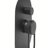 Podometna enoročna tuš i armatura za kad SAT Fusion u mat crnoj boji