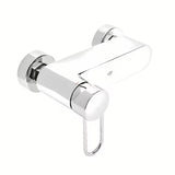 Stenska enoročna armatura za tuš SAT Fusion u sjajnom kromu s okruglom ručicom