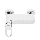 Stenska enoročna armatura za tuš SAT Fusion u sjajnom kromu s okruglom ručicom